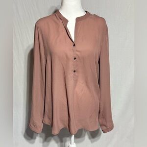 Bellatrix Women's Blush Long Sleeve Blouse Size XS